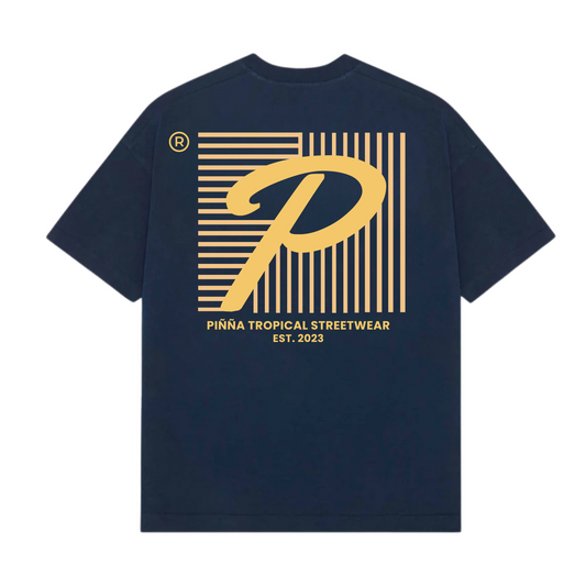 Piñña Halftone Logo Tee - Blue