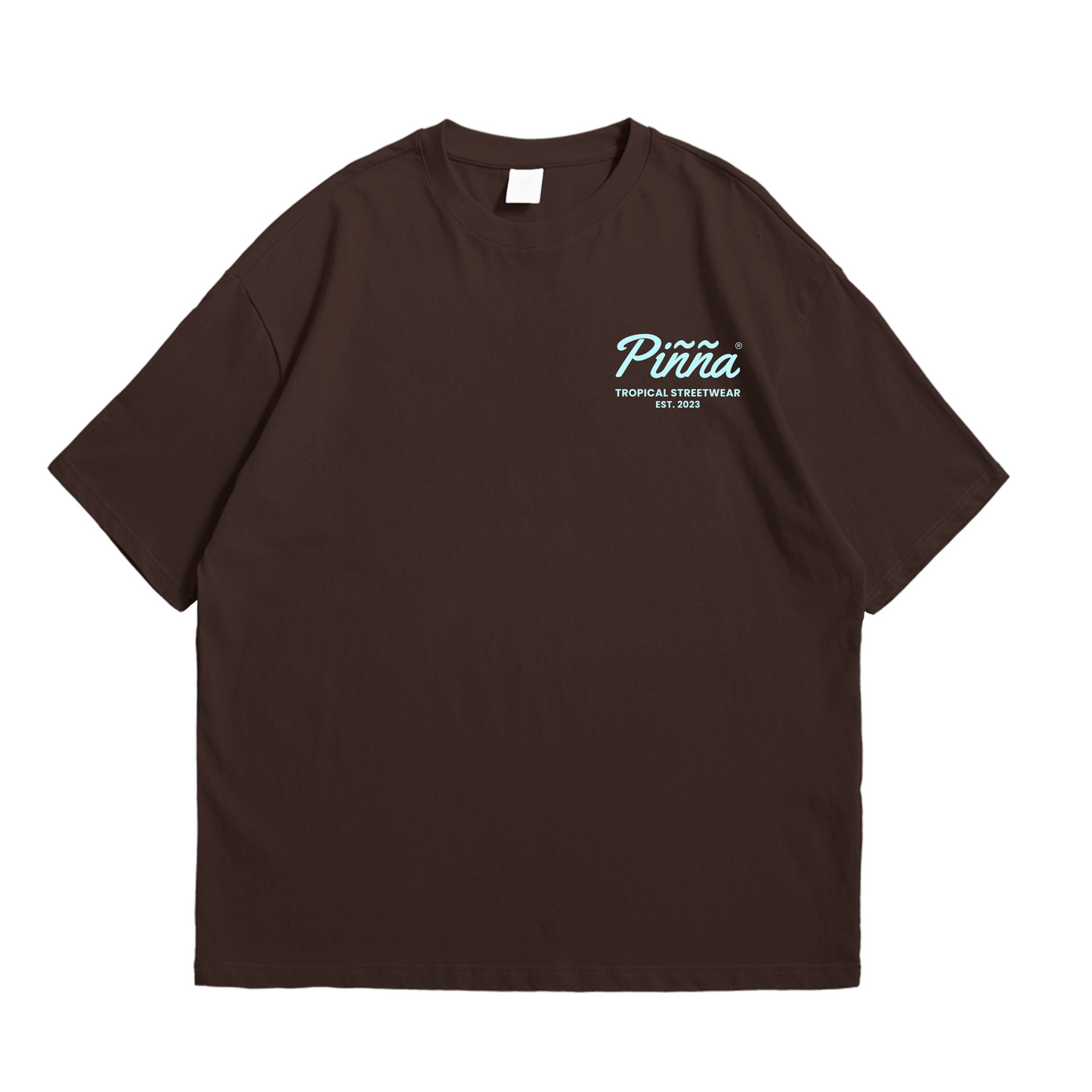 Slim Fit Piñña Logo Tee - Brown