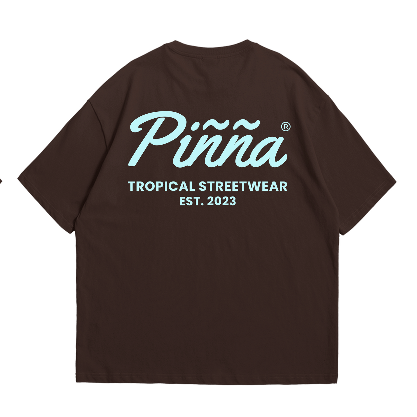 Slim Fit Piñña Logo Tee - Brown