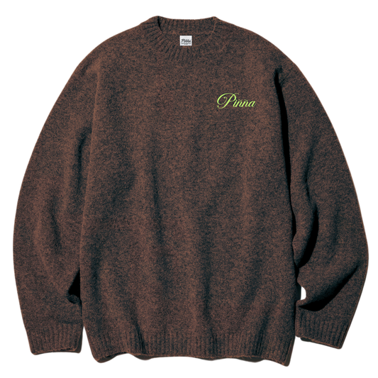 knitted crew neck - Brown