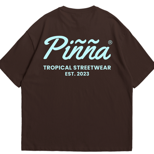 Slim Fit Piñña Logo Tee - Brown