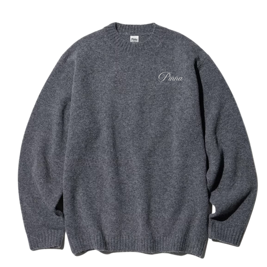 knitted crew neck - Gray