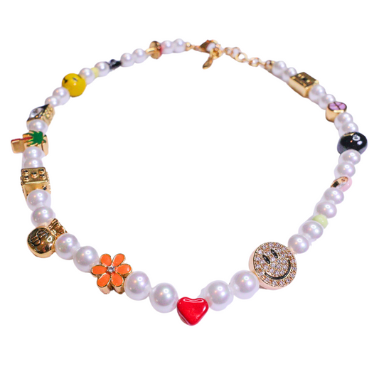 Piñña Multicolor Pearl Necklace