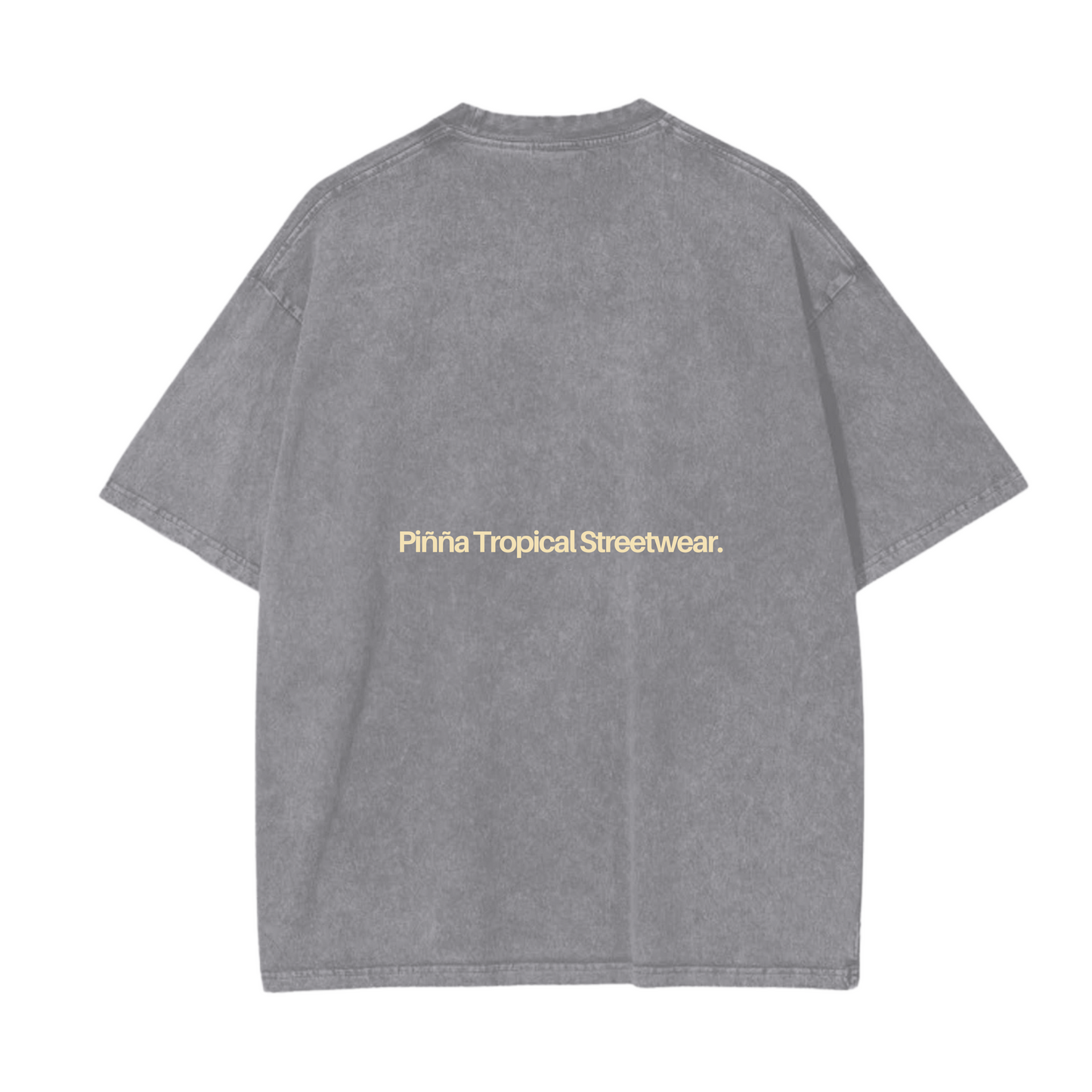 Celia Cruz Tee - Acid Wash Grey
