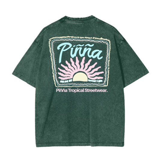 Uluwatu Sunset - Acid Wash Green