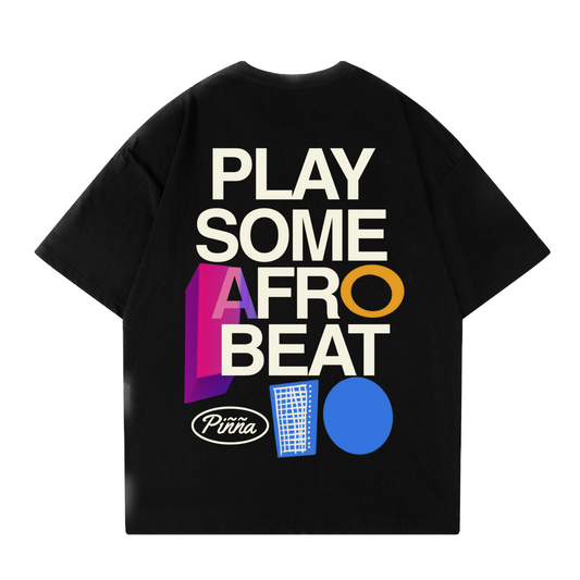 Play Some AfroBeat Tee - Black