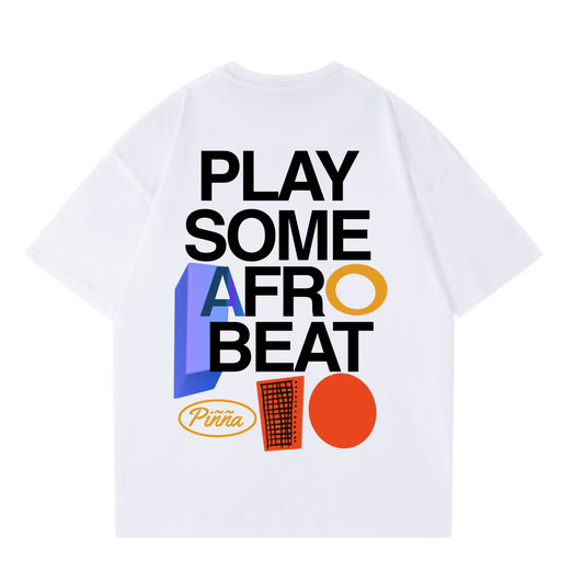 Play Some AfroBeat Tee - White