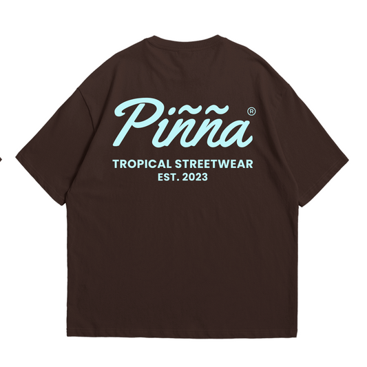 Slim Fit Piñña Logo Tee - Brown