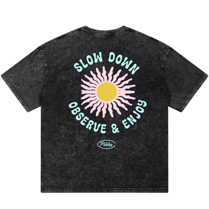 Slow Down - Acid Wash Black