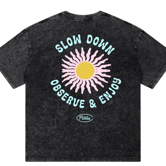 Slow Down - Acid Wash Black