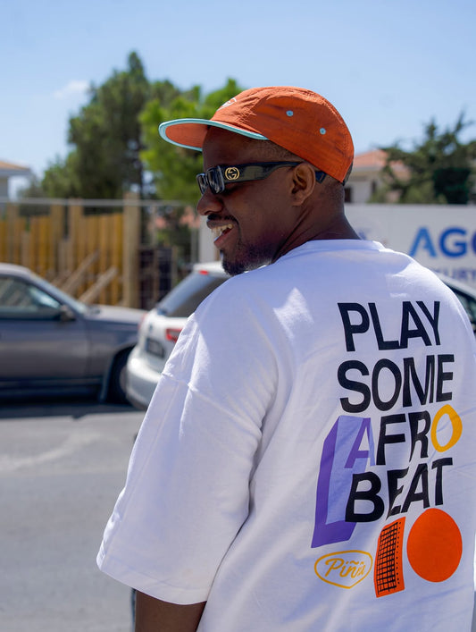 Play Some AfroBeat Tee - White