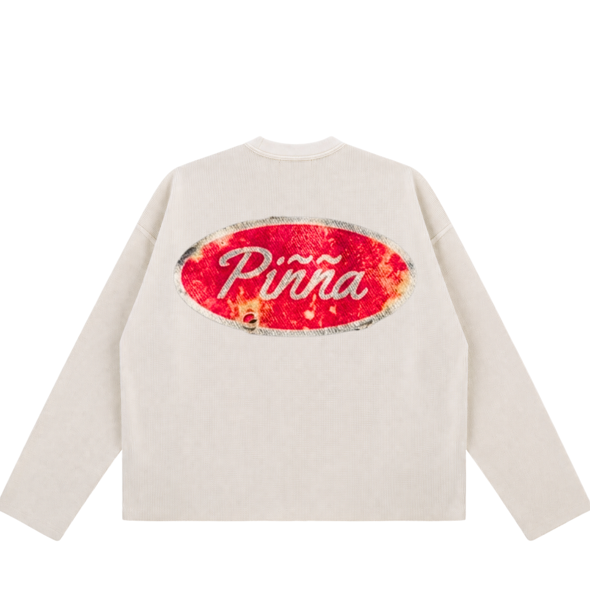 Waffle Long Sleeve Tee - Beige