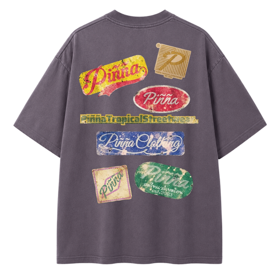 Distressed Tee – Stone Wash Gray