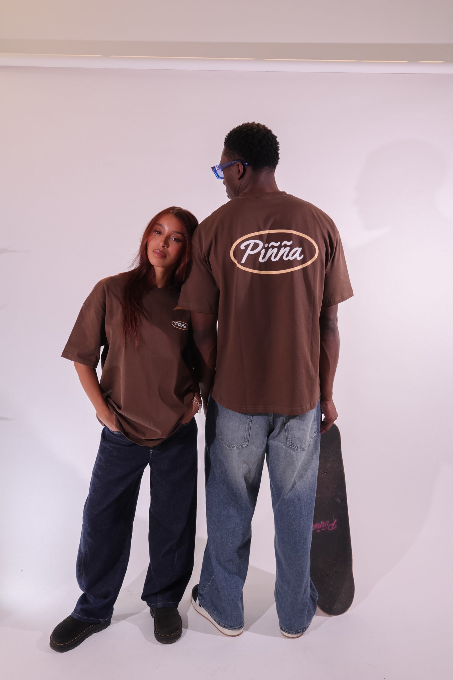 Classic Piñña Oval Logo Tee - Brown