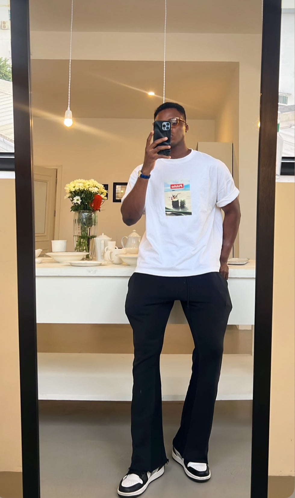 Piñña Portrait Tee - White