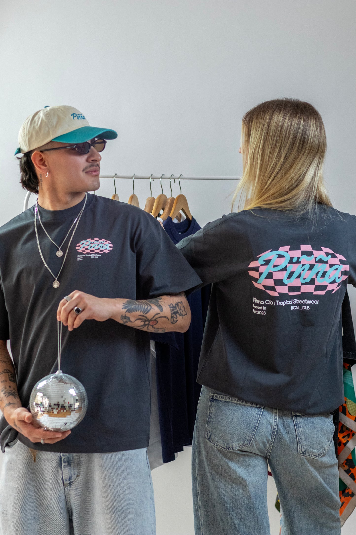 Piñña Checkered Logo - Pink