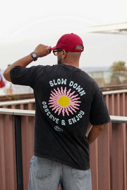 Slow Down - Acid Wash Black