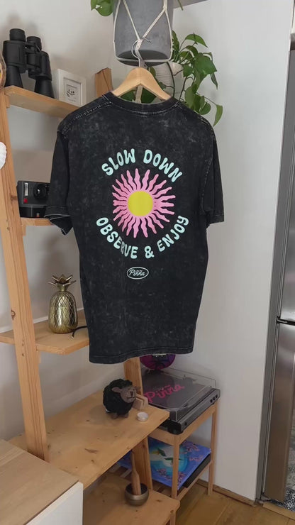 Slow Down - Acid Wash Black